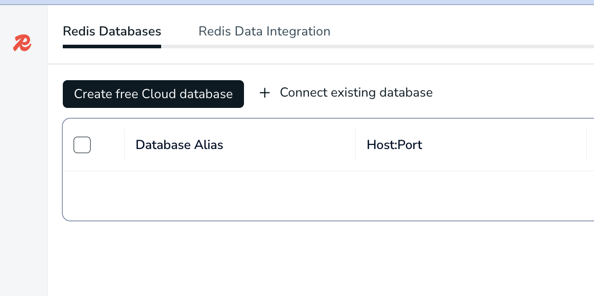 click on Connect existing Database
