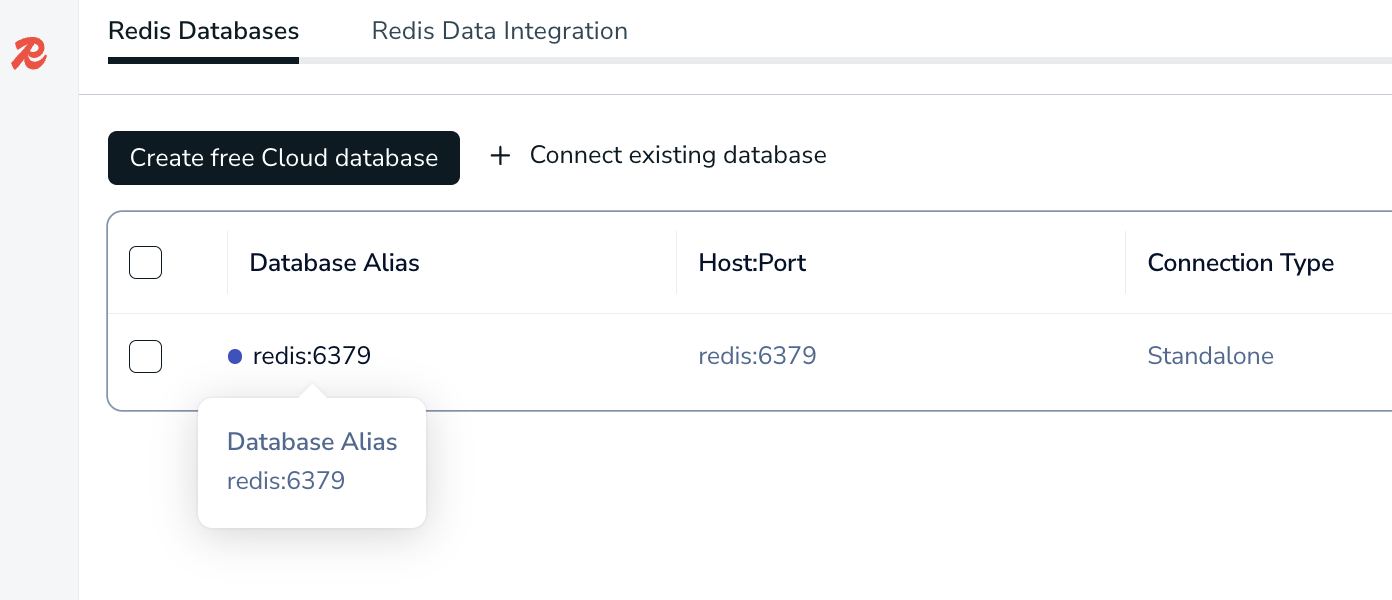 Click on the database after added